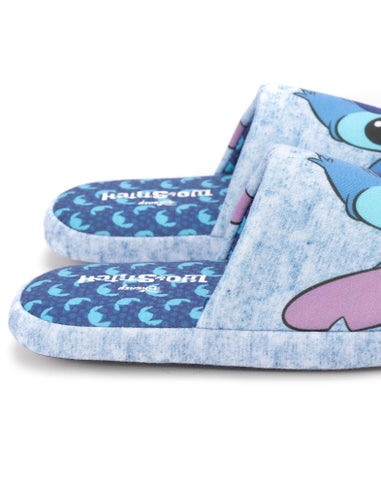 Disney Blue Lilo & Stitch Mule Slippers