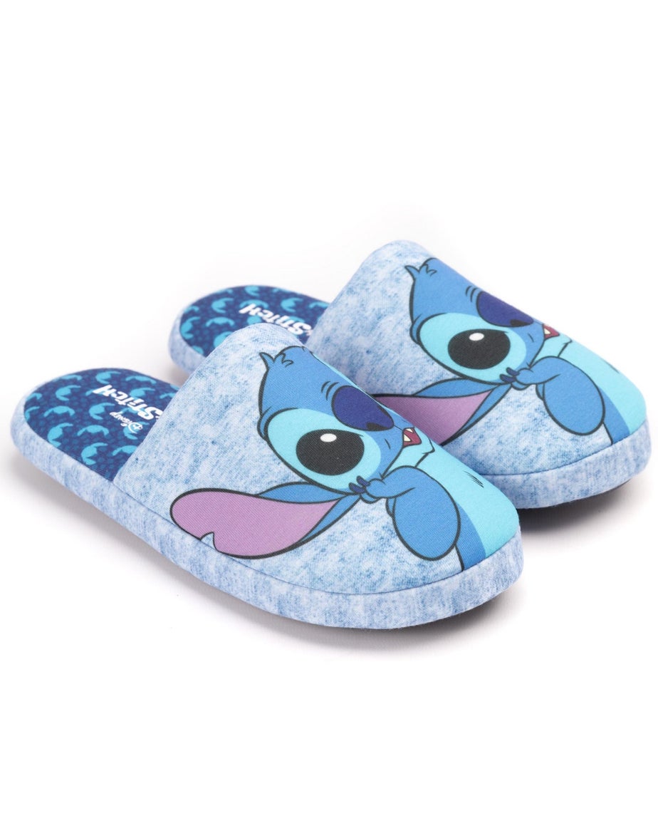 Disney Blue Lilo & Stitch Mule Slippers