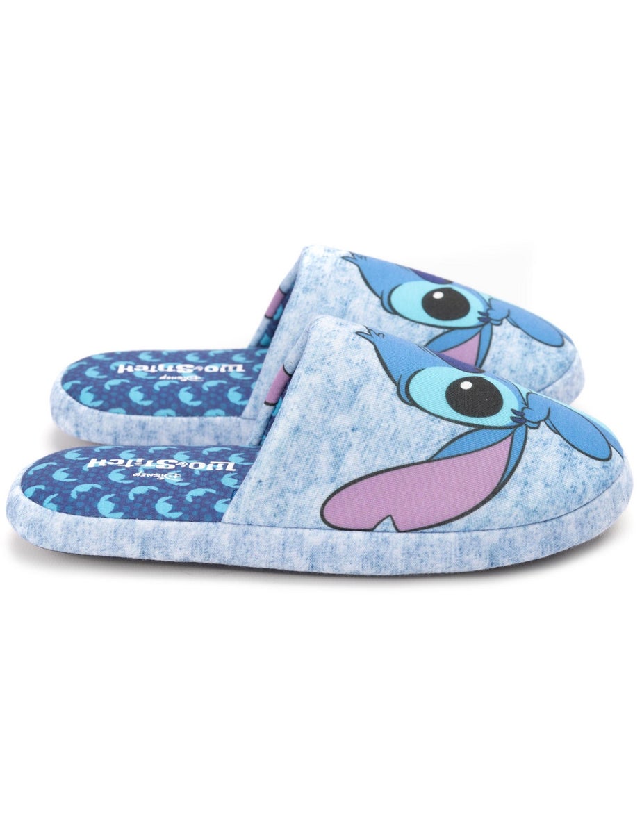 Disney Blue Lilo & Stitch Mule Slippers
