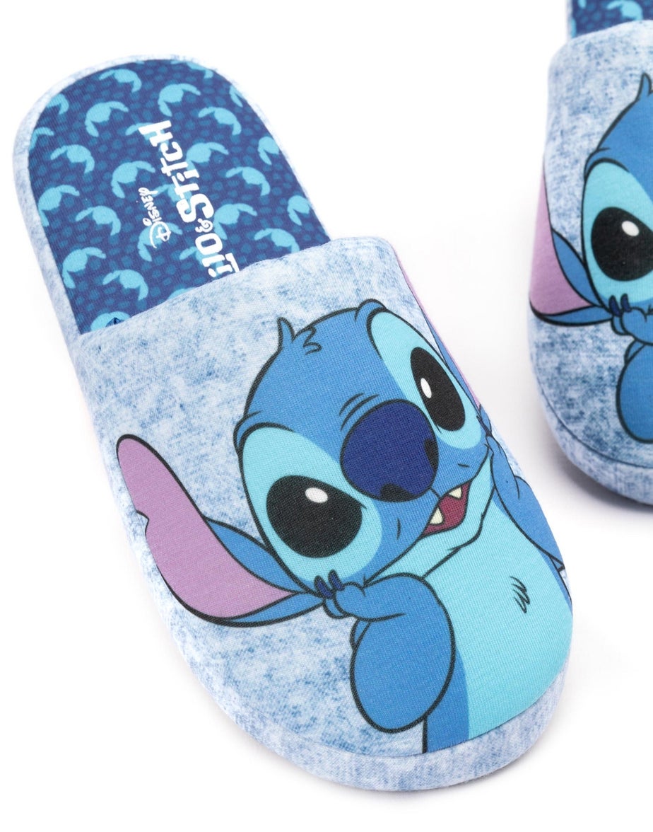 Disney Blue Lilo & Stitch Mule Slippers