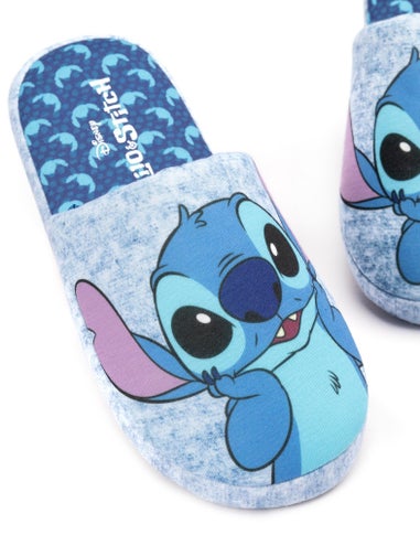 Disney Blue Lilo & Stitch Mule Slippers