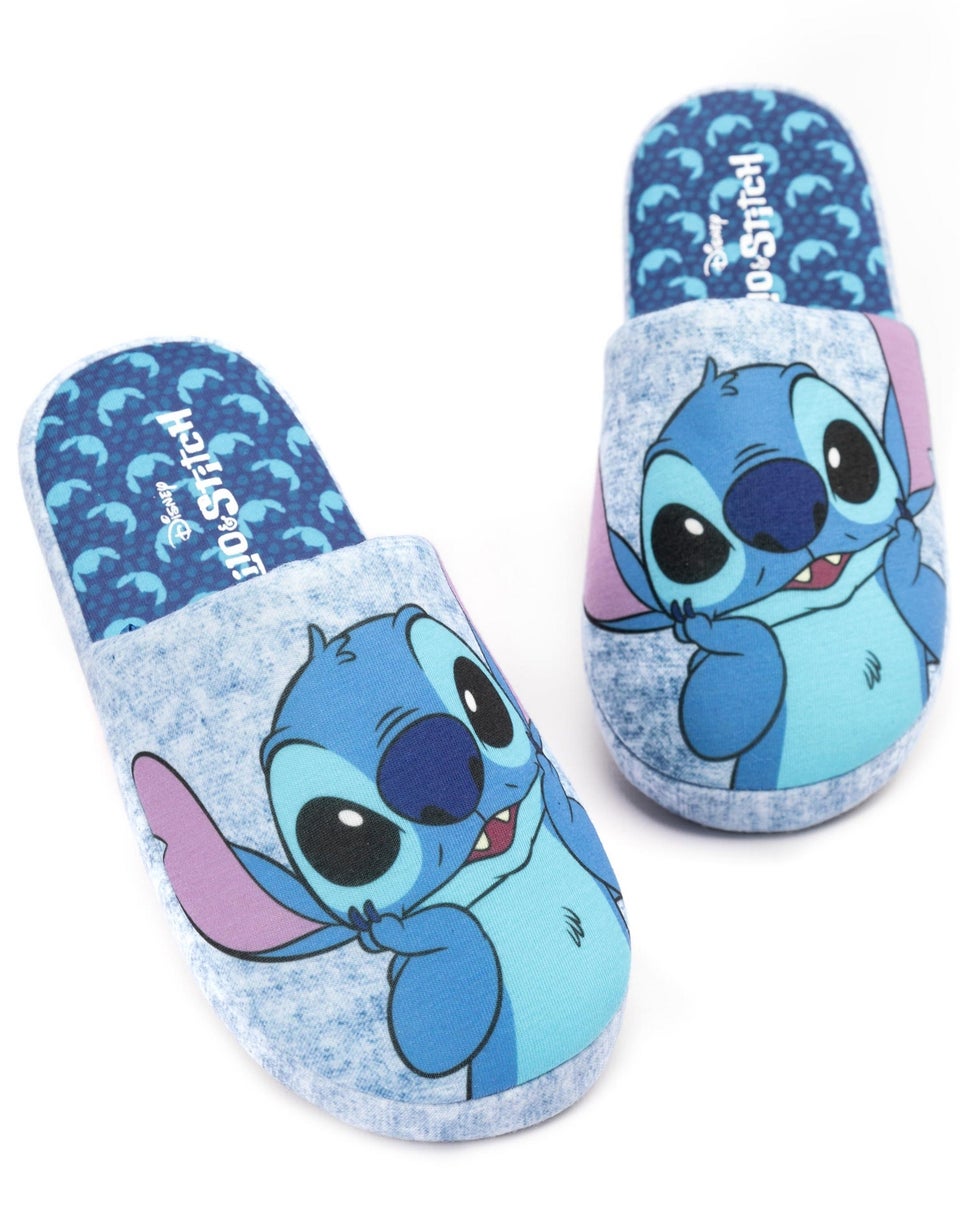 Disney Blue Lilo & Stitch Mule Slippers