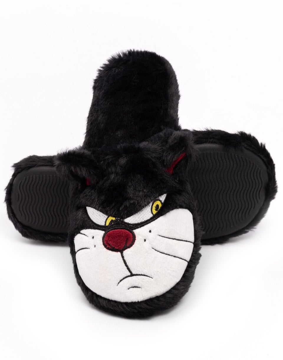 Disney Black Cinderella Mule Slippers