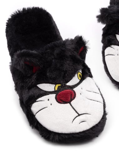 Disney Black Cinderella Mule Slippers