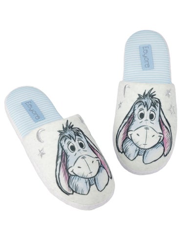 Disney Grey Winnie The Pooh Mule Slippers