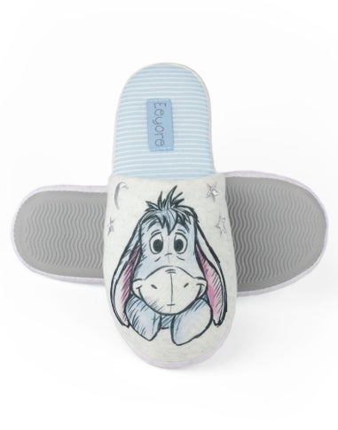 Disney Grey Winnie The Pooh Mule Slippers