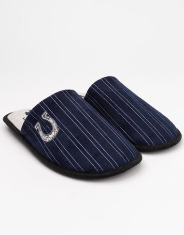 Vanilla Underground Peaky Blinders Adults Icons Mule Blue Slippers