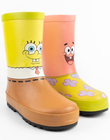 SpongeBob SquarePants Kids Spongebob Squarepants, Patrick Wellies (10 Younger - 4 Older)