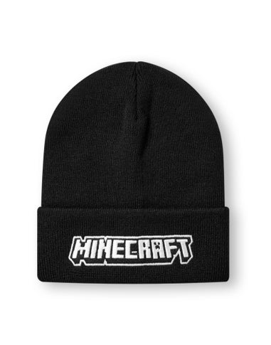 Vanilla Underground Minecraft Kids Logo Beanie Black Hat