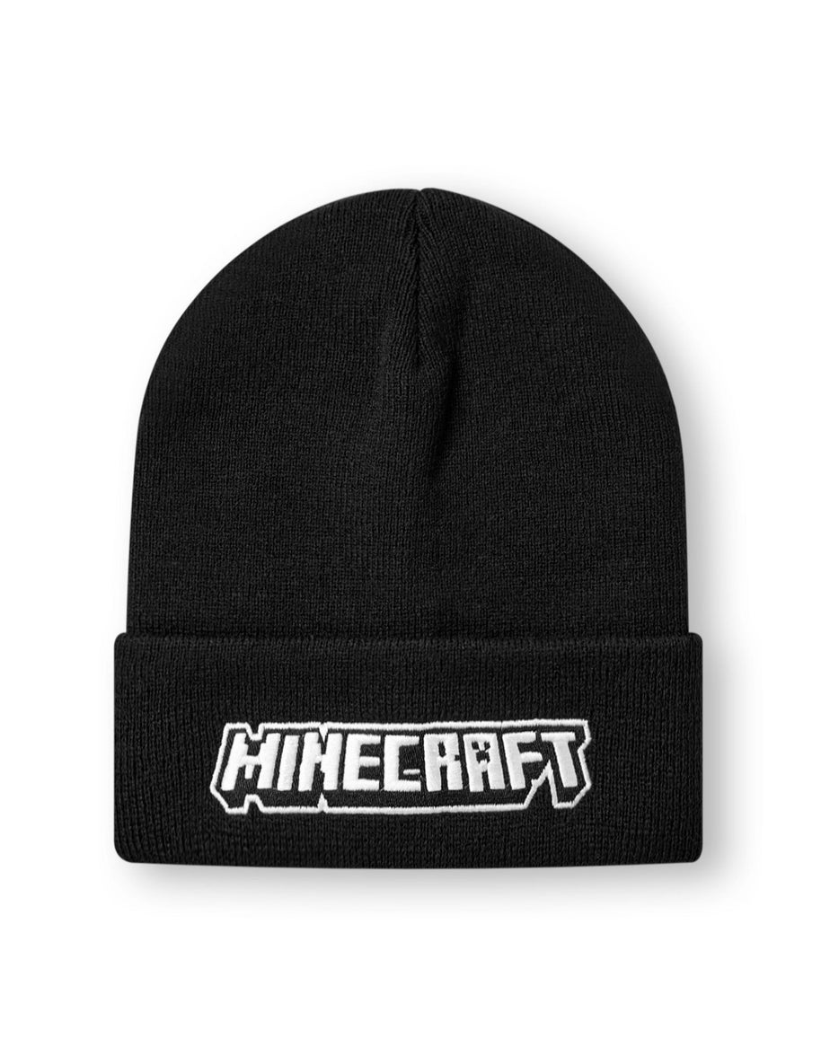 Vanilla Underground Minecraft Kids Logo Beanie Black Hat