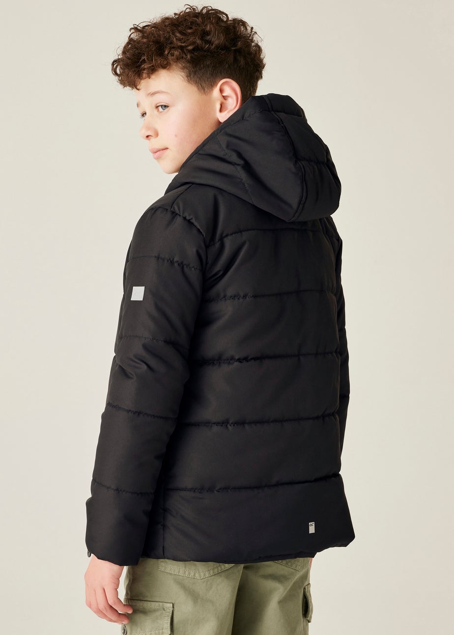 Regatta Black Kids' Halkner Reflective Jacket (3-16yrs)