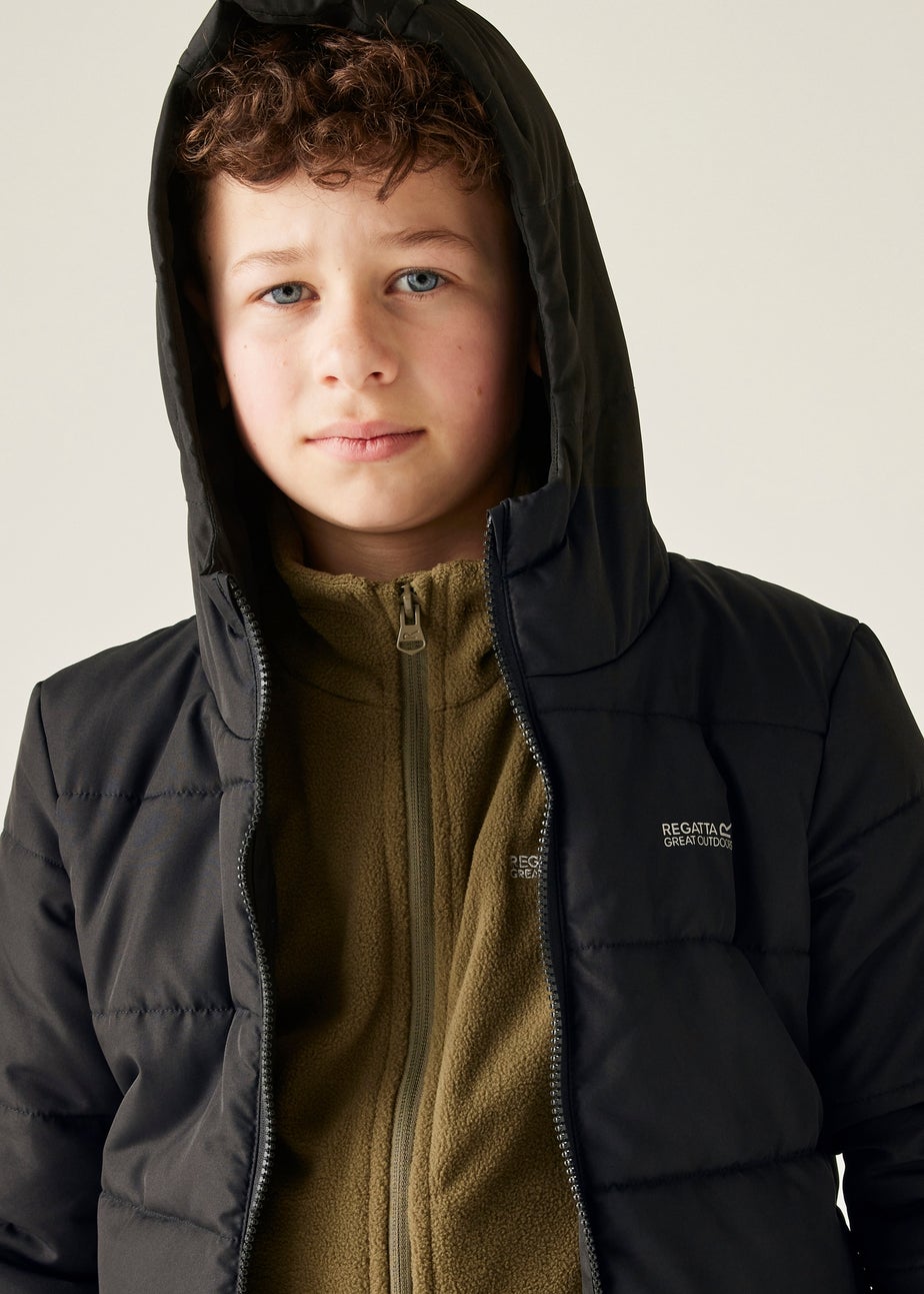 Regatta Black Kids' Halkner Reflective Jacket (3-16yrs)
