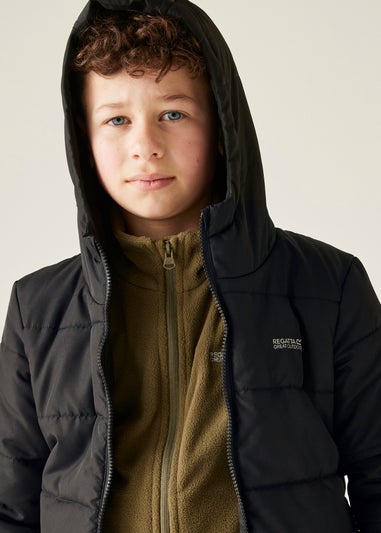 Regatta Black Kids' Halkner Reflective Jacket (3-16yrs)