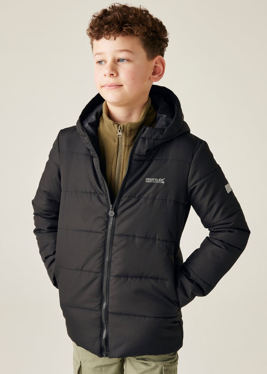 Regatta Black Kids' Halkner Reflective Jacket (3-16yrs)