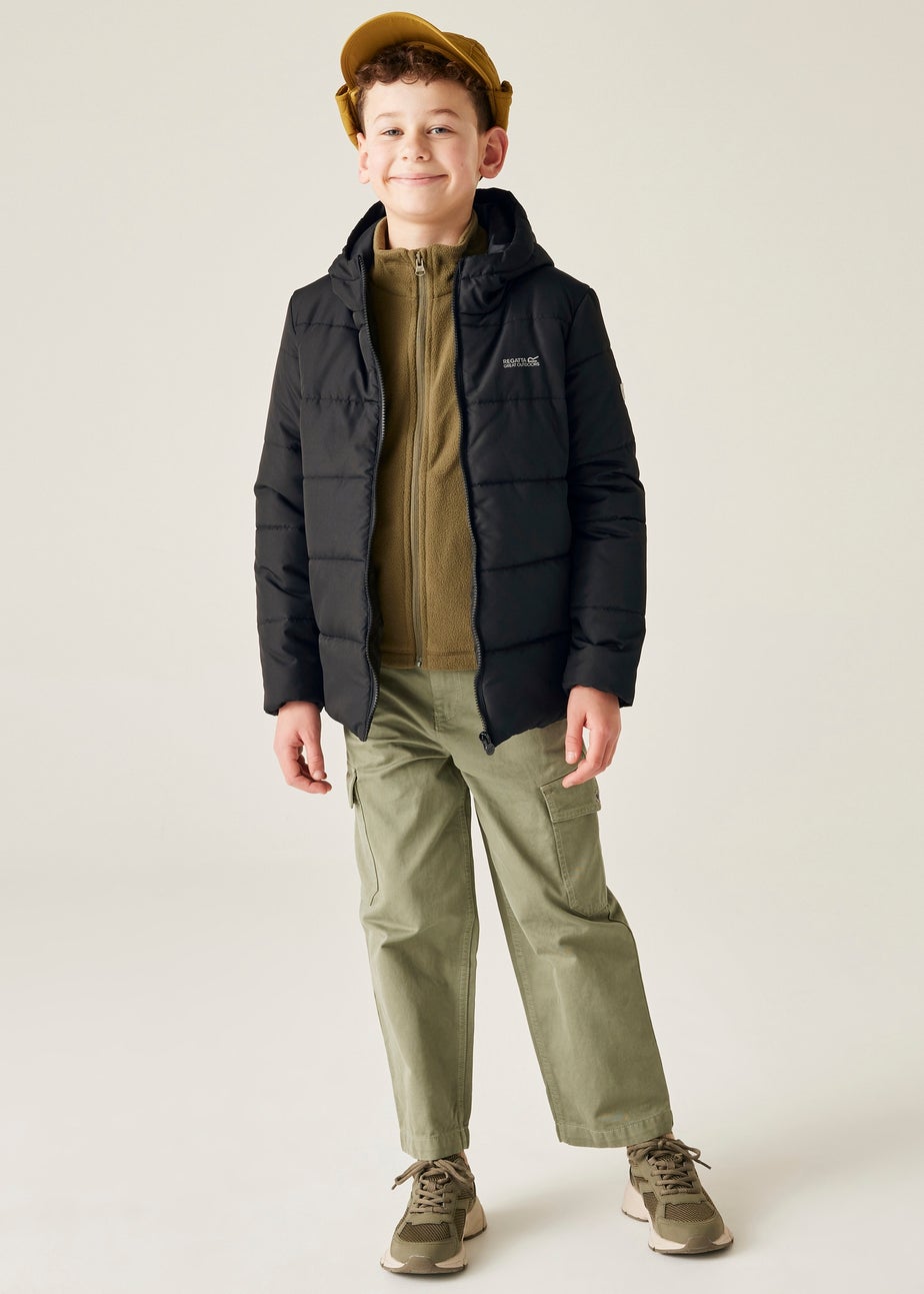 Regatta Black Kids' Halkner Reflective Jacket (3-16yrs)