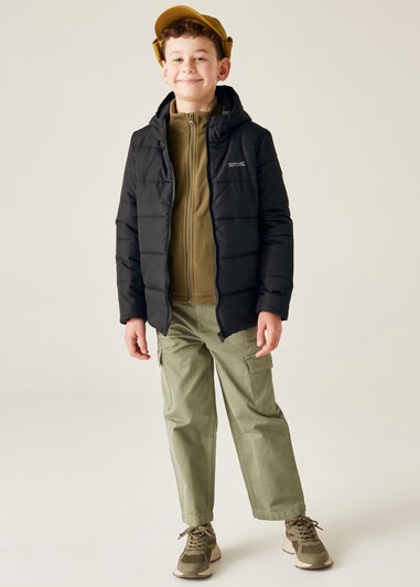 Regatta Black Kids' Halkner Reflective Jacket (3-16yrs)