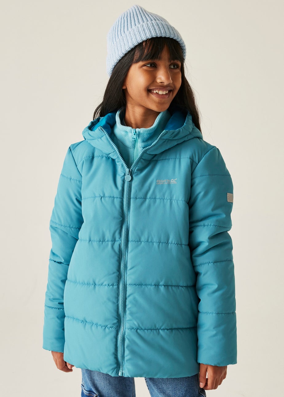 Regatta Light Blue Kids' Halkner Reflective Jacket (3-16yrs)