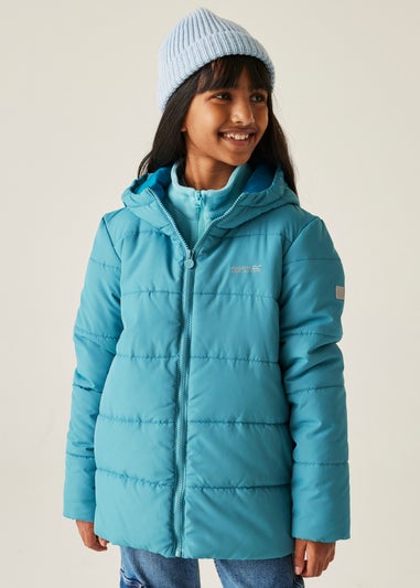 Regatta Light Blue Kids' Halkner Reflective Jacket (3-16yrs)
