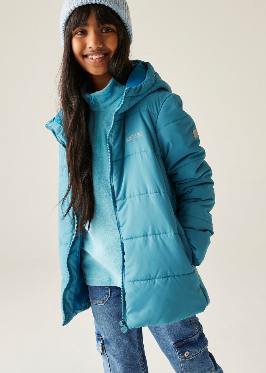 Regatta Light Blue Kids' Halkner Reflective Jacket (3-16yrs)