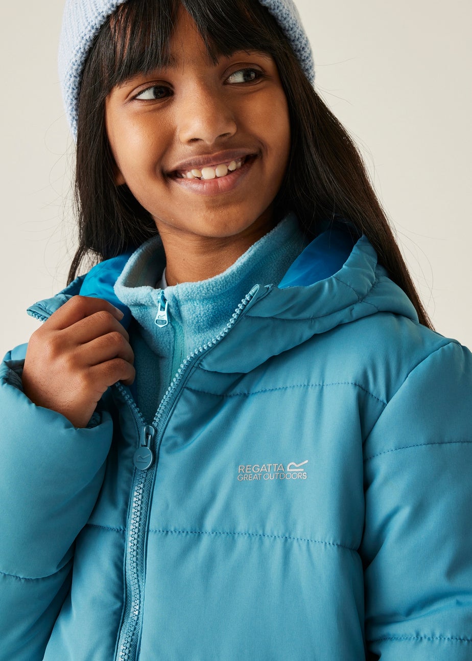 Regatta Light Blue Kids' Halkner Reflective Jacket (3-16yrs)