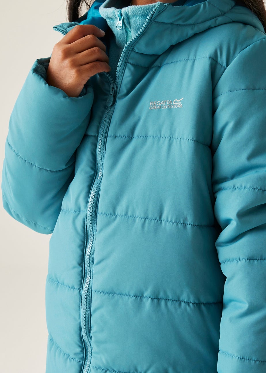 Regatta Light Blue Kids' Halkner Reflective Jacket (3-16yrs)