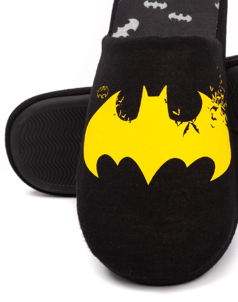 DC Comics Batman Black Logo Mule Slippers
