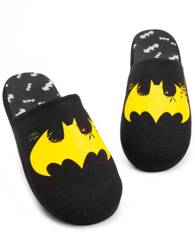 DC Comics Batman Black Logo Mule Slippers