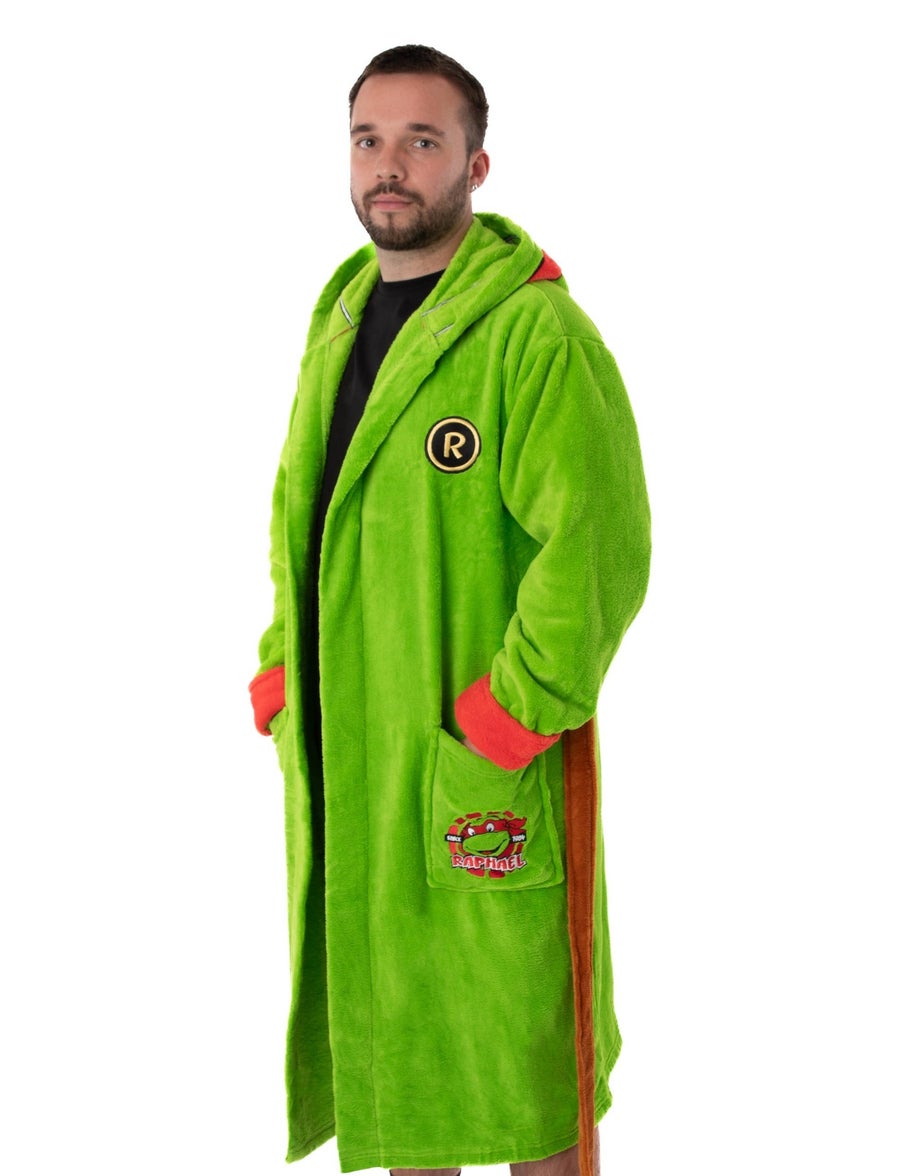 Teenage Mutant Ninja Turtles Green Hooded Bathrobe