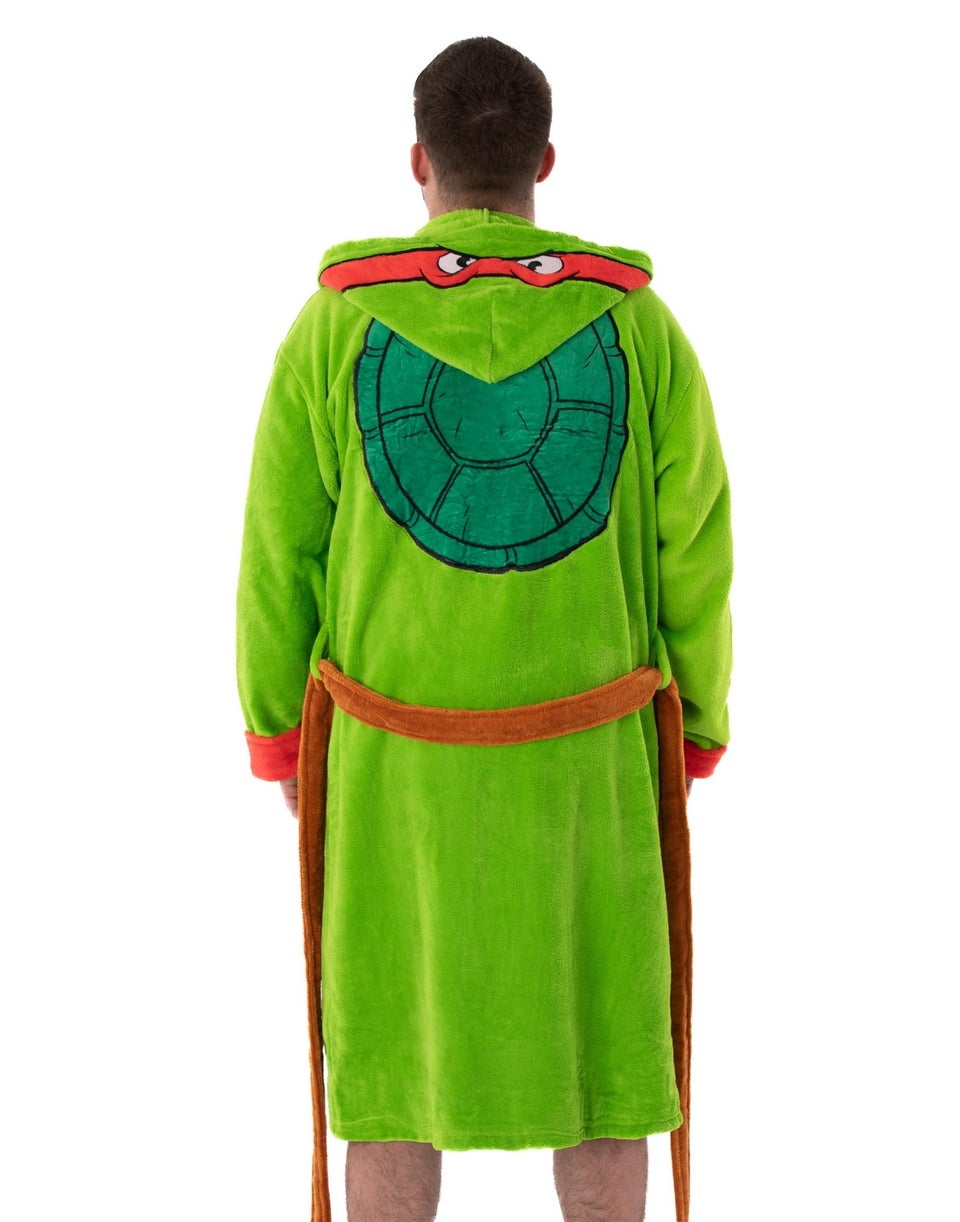 Teenage Mutant Ninja Turtles Green Hooded Bathrobe