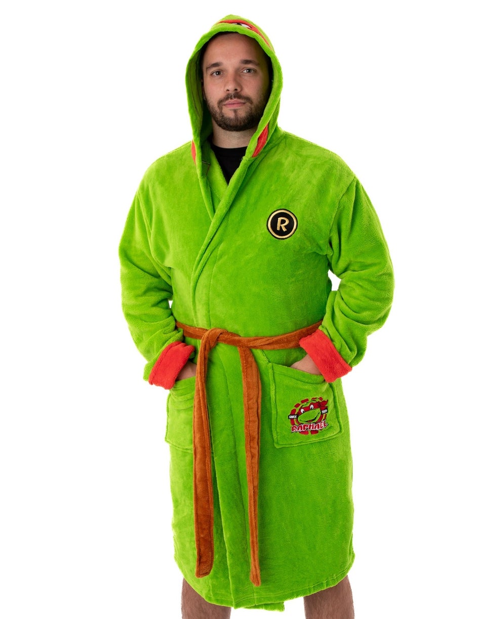 Teenage Mutant Ninja Turtles Green Hooded Bathrobe