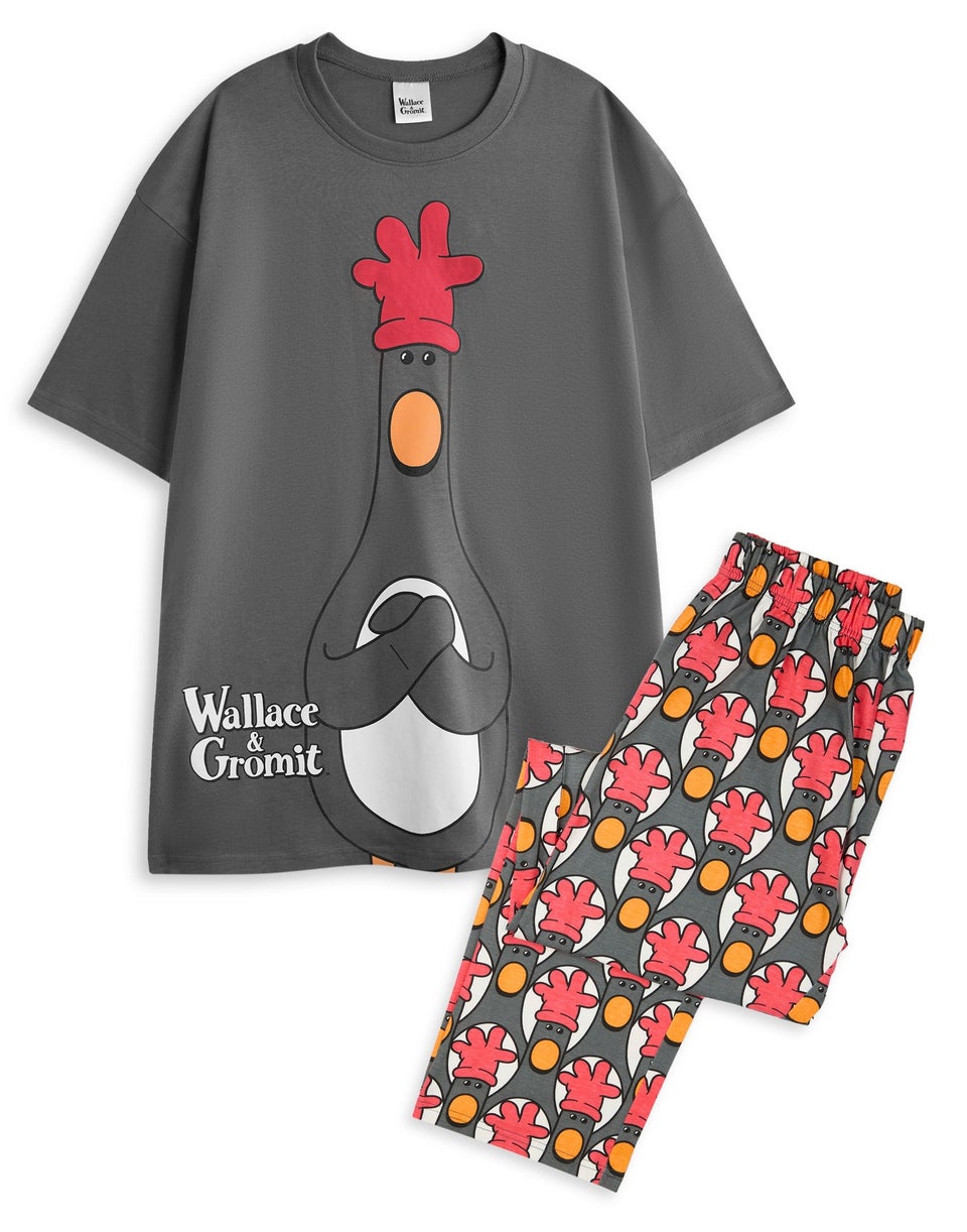 Wallace And Gromit Multicoloured Feathers Pyjama Set
