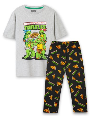Teenage Mutant Ninja Turtles Black Pizza Pyjama Set