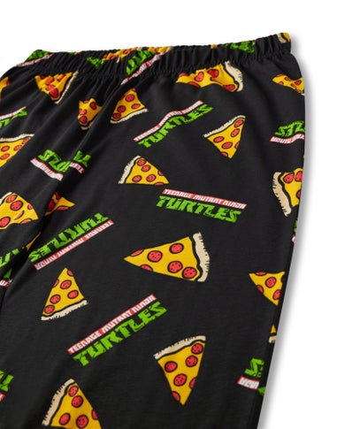 Teenage Mutant Ninja Turtles Black Pizza Pyjama Set