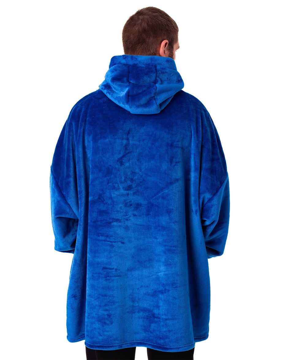 England Blue Logo Blanket Hoodie