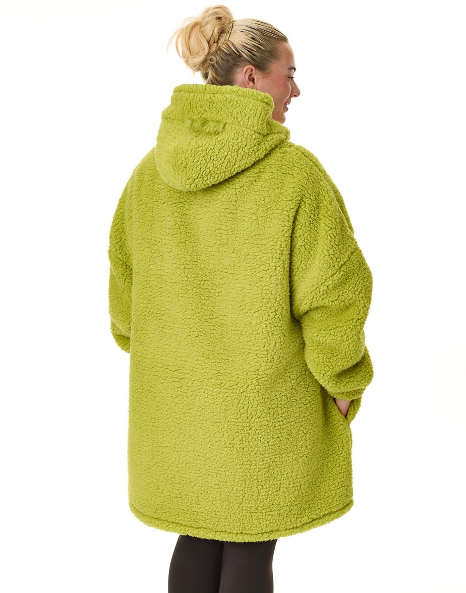 The Grinch Green Novelty Face Blanket Hoodie
