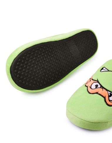 Teenage Mutant Ninja Turtles Green Character Face Mule Slippers