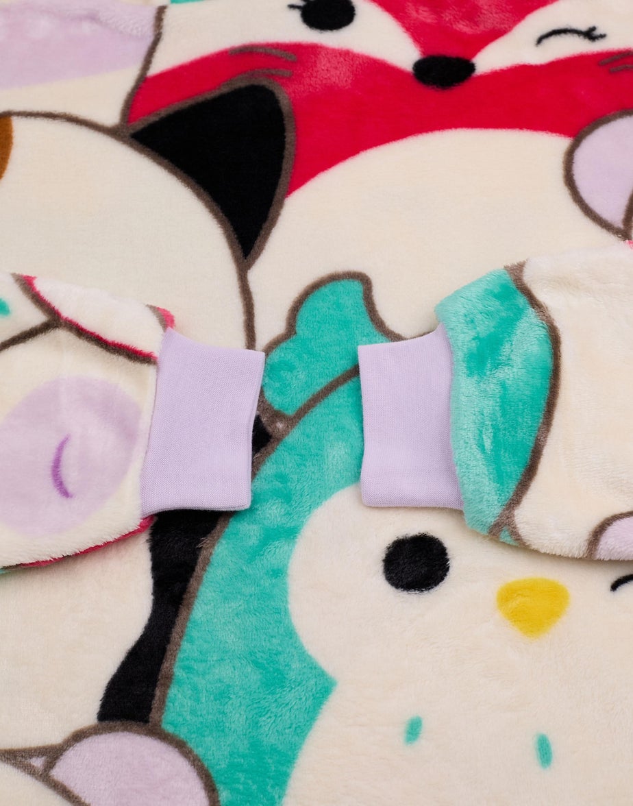 Vanilla Underground Squishmallows Kids Multicoloured Character Blanket Hoodie
