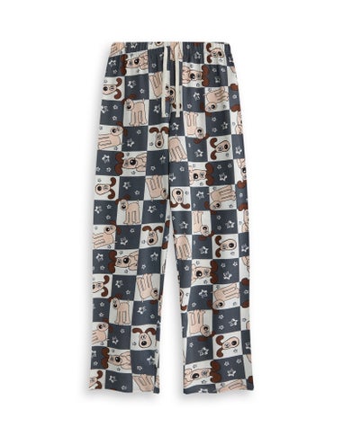 Wallace And Gromit Off-White Tea Time Pyjama Set