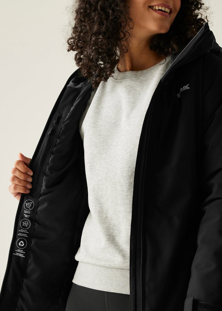Regatta Black Highton Stretch Padded Waterproof Jacket