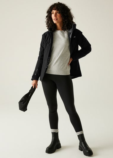 Regatta Black Highton Stretch Padded Waterproof Jacket