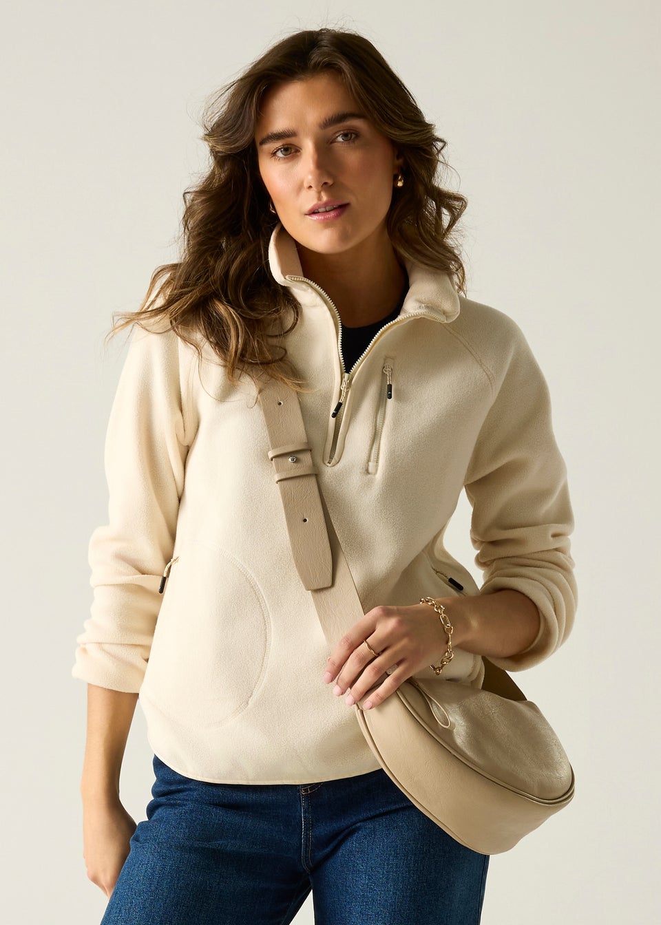 Regatta Light Vanilla Frankie Half Zip Fleece