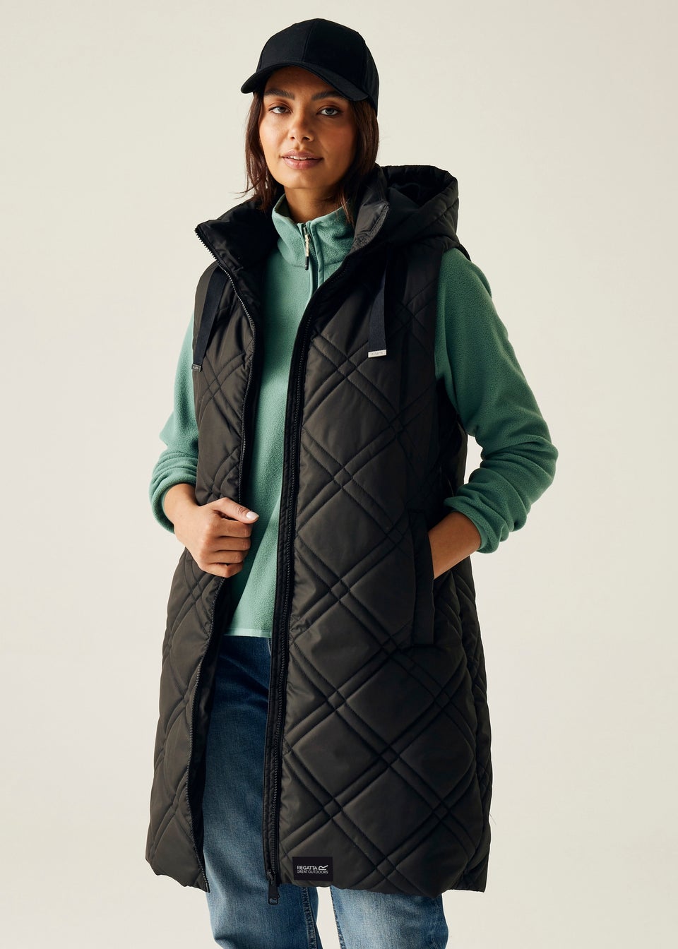 Regatta Black Rurietta Longer Length Lightweight Bodywarmer