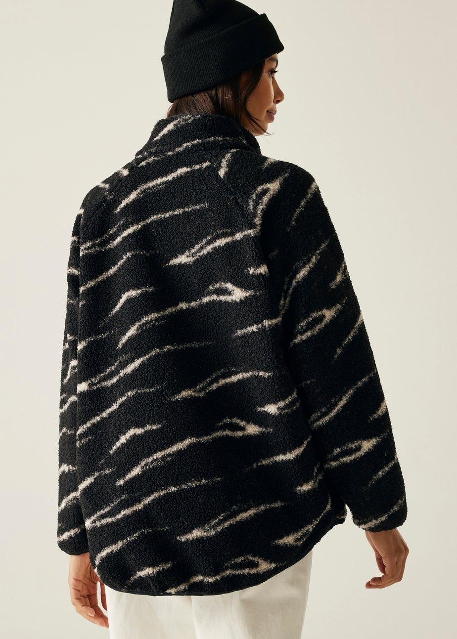 Regatta Black/ White Frankie Borg Full Zip Fleece