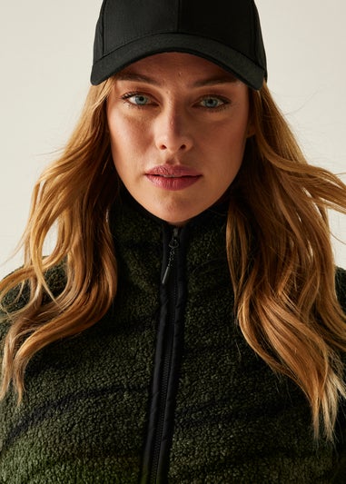 Regatta Khaki Black Abstract Print Frankie Borg Full Zip Fleece