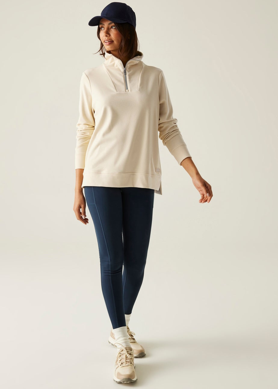 Regatta White Demmi Half Zip Fleece