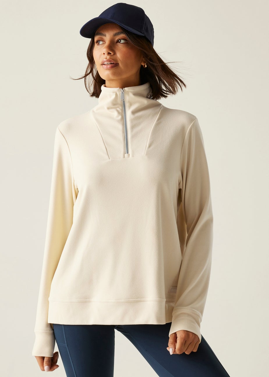 Regatta White Demmi Half Zip Fleece