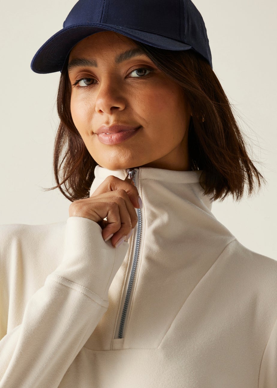 Regatta White Demmi Half Zip Fleece