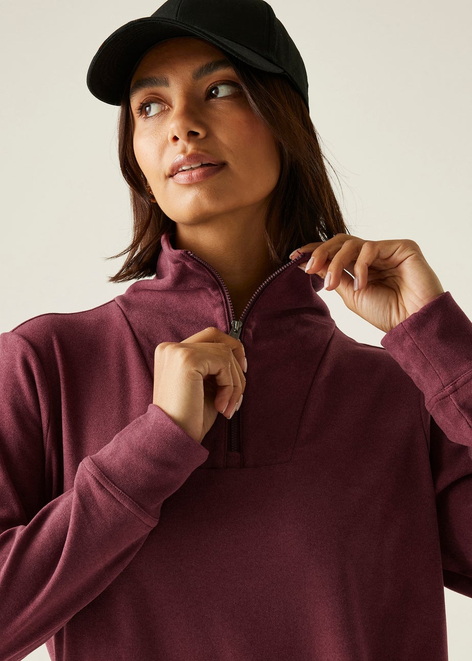 Regatta Aubergine Demmi Half Zip Fleece