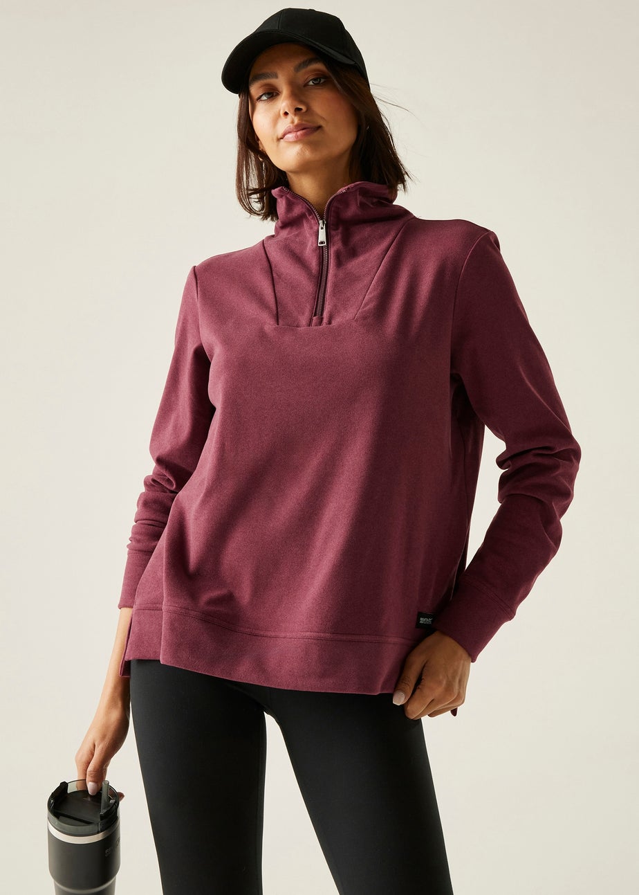 Regatta Aubergine Demmi Half Zip Fleece