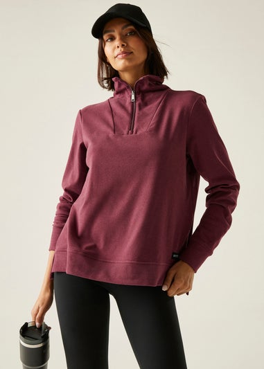 Regatta Aubergine Demmi Half Zip Fleece